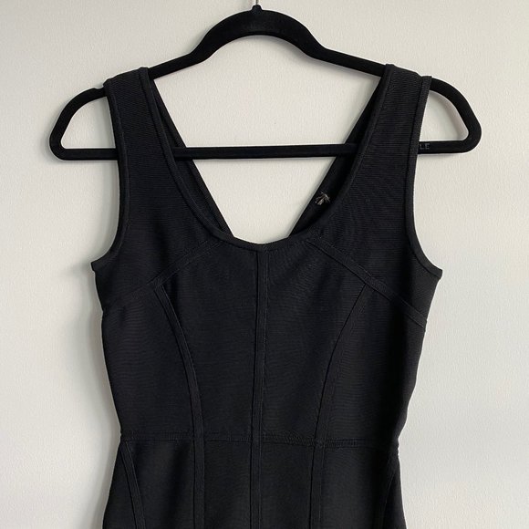 BLACK BODYCON DRESS - Picture 3 of 5